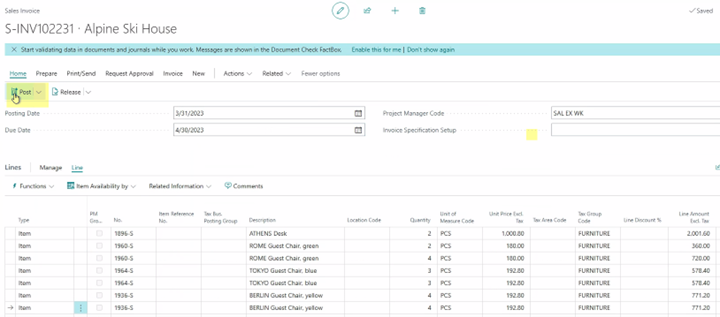 Get Project Planning Lines