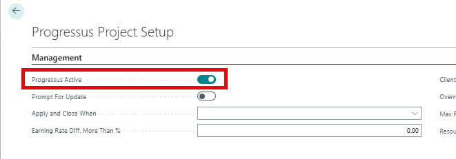 Progressus License Setup