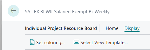 Individual Project Resource Board-Display