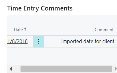 Time Entry Comments